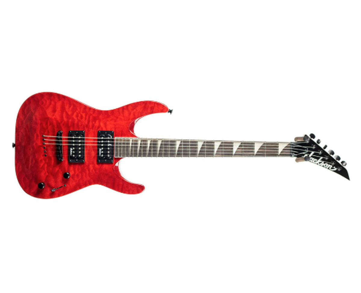 Transparent Red Arch Top Electric Guitar B6742