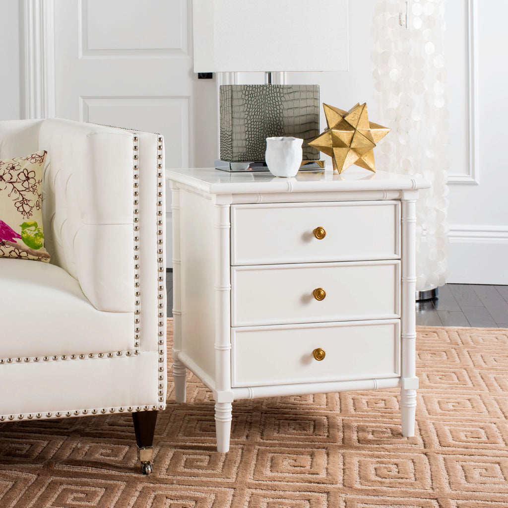 3 Drawer Bamboo Nightstand T355