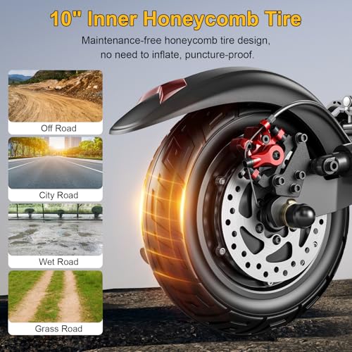 30MPH 800W Motor 10" Off-Road Tires Foldable Electric Scooter with Seat V35982