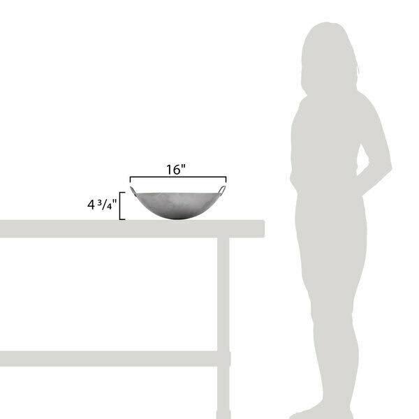24 inch Steel Cantonese Style Wok S627