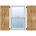 Rough Sawn Western Red Cedar Board-n-Batten Shutters with Z-Bar F30705
