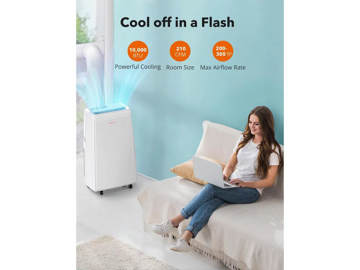 10,000 BTU 3-in-1 Portable Air Conditioner, Fan, and Dehumidifier W99868