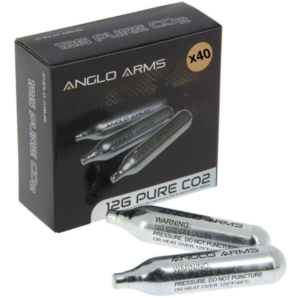 12g Co2 Gas Capsule Airsoft Rifle Pistol Airgun - Pack of 40 X307
