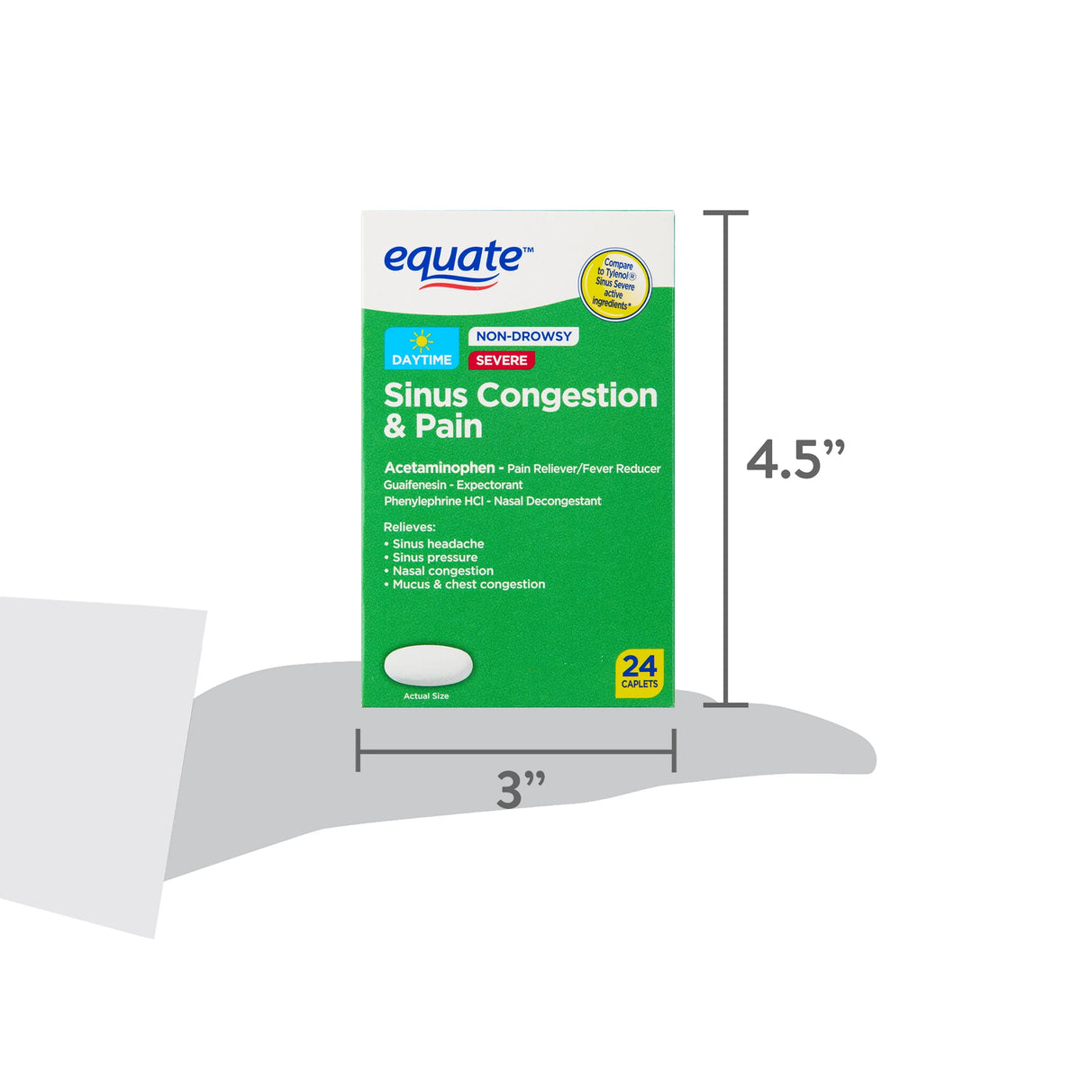 Acetaminophen Caplets 325mg, 24 Count K702