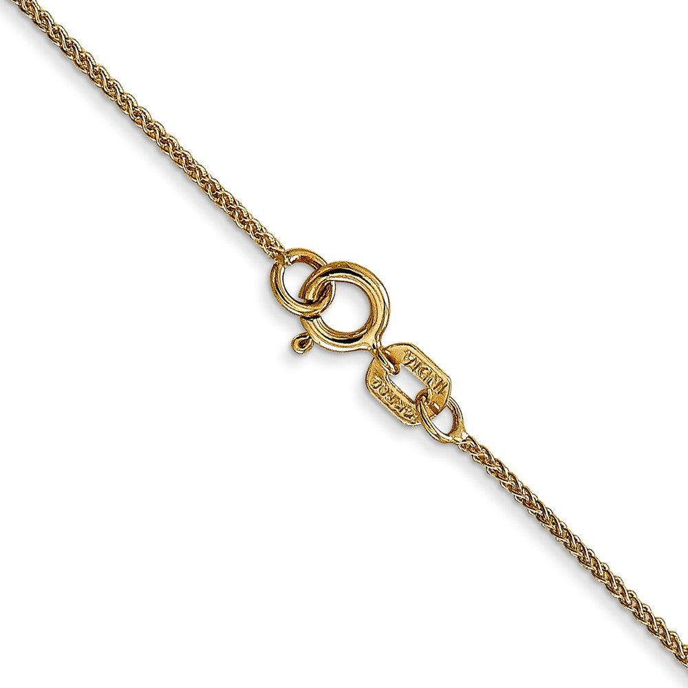 14k Yellow Gold .85mm Wheat Chain Necklace 16inch H5116