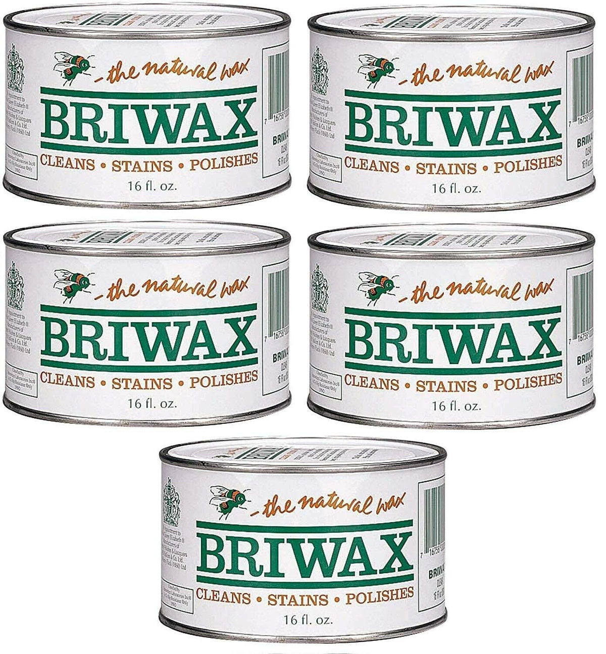 Clear Furniture Wax Polish 5 Pack D6278