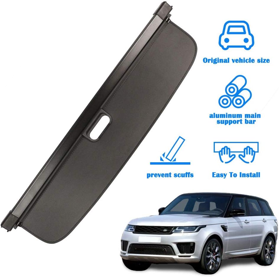 Black Retractable Cargo Cover S9985
