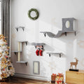 6 Pcs Wall-Mounted Cat Shelves U209