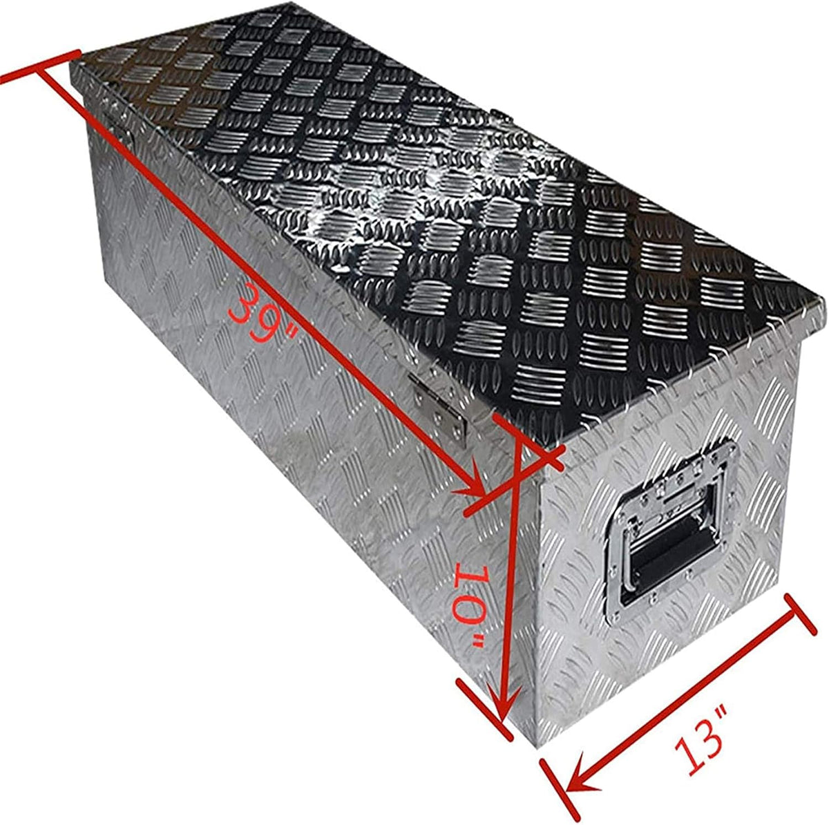 39 Inch Aluminum Tool Box with Lock and Key V513