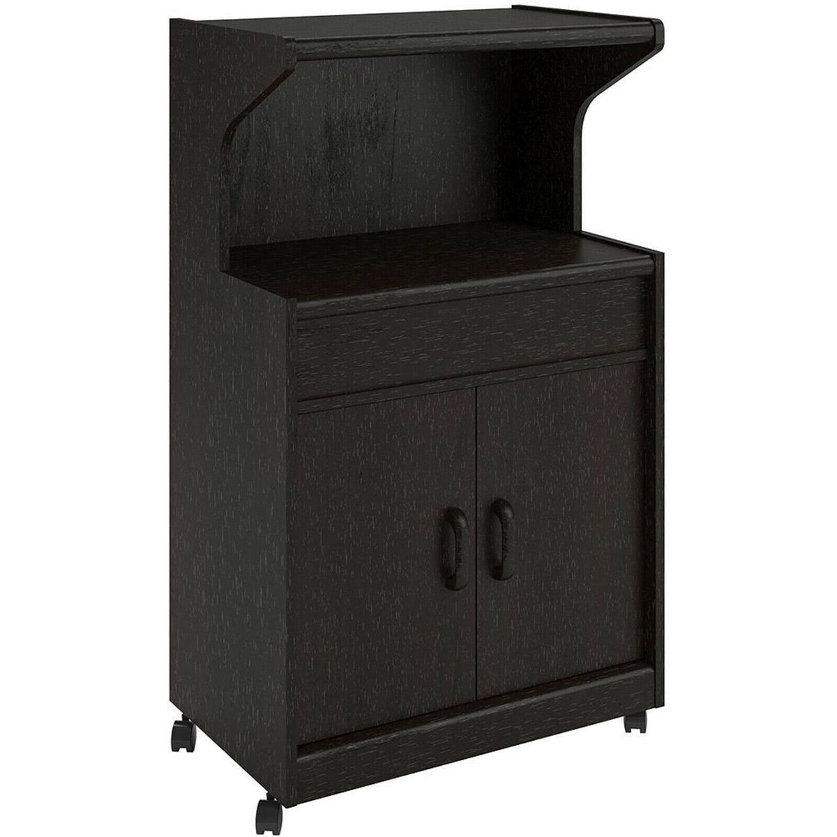 Microwave Cart with Shelf Espresso H91206