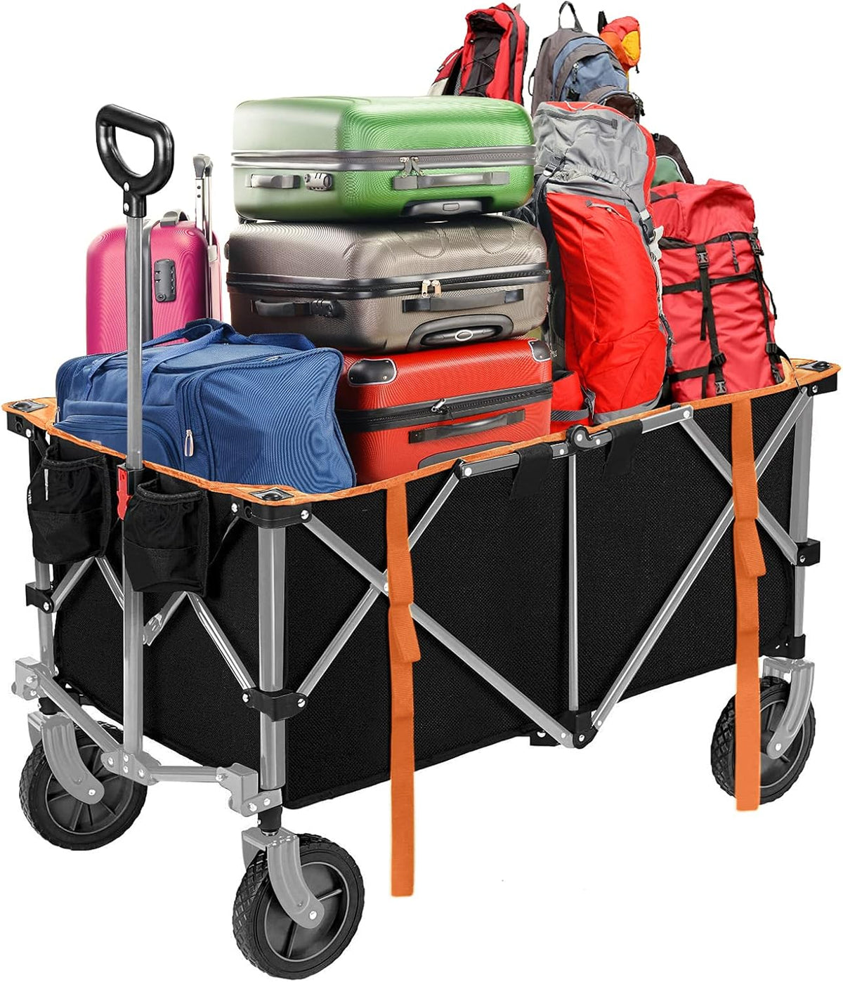 Folding Wagon Cart with Wheels W634