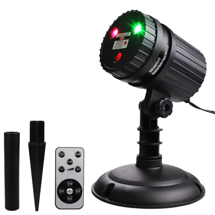 8 Patterns Red and Green LED Laser Projector Lights R250106
