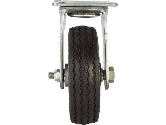 6in Swivel Flat-Free Rubber Foam Filled Caster 200lb Cap Sawtooth Tread Z299