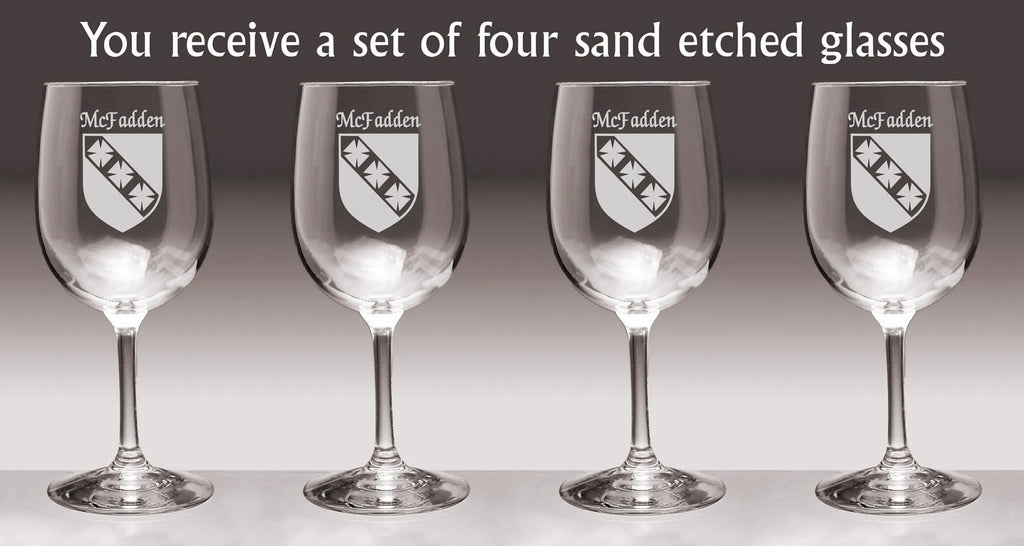 Irish Coat of Arms Wine Glasses Set of 4 Z232945