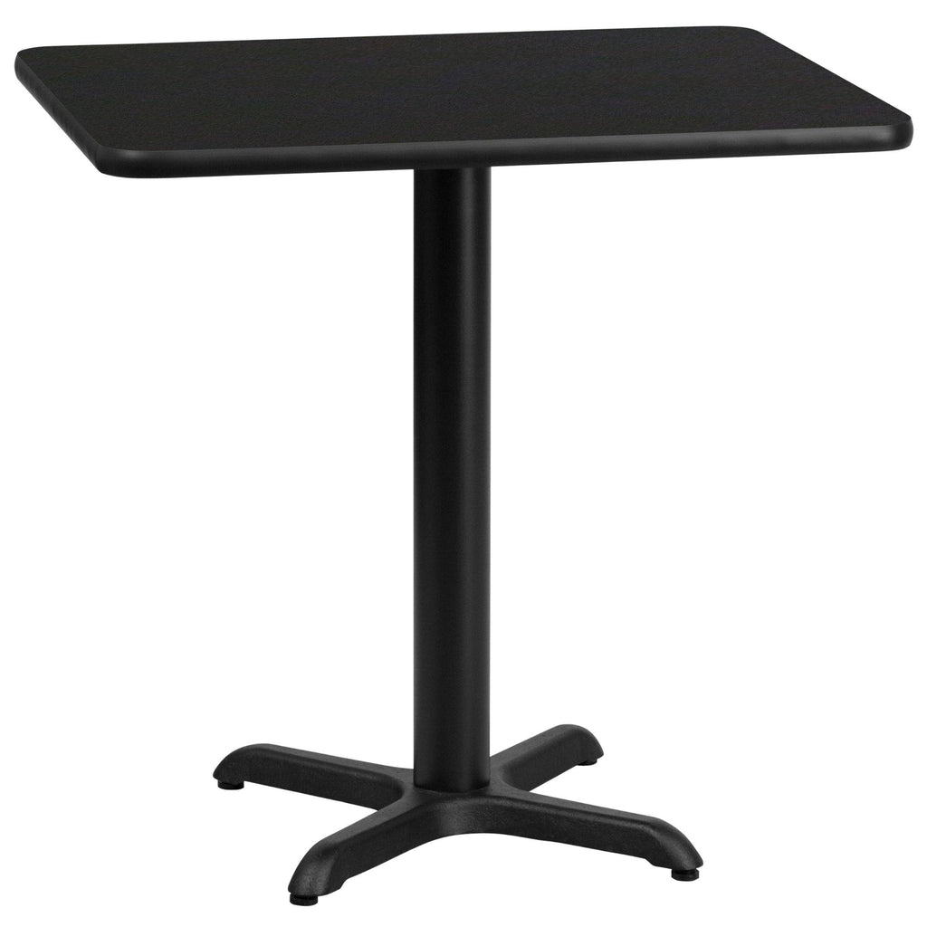 Rectangular Natural Laminate Table Top with Table Height Base O4178