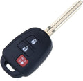 1pc 3 Buttons Keyless Remote Car Uncut Transmitter Key Fob Chip Z725