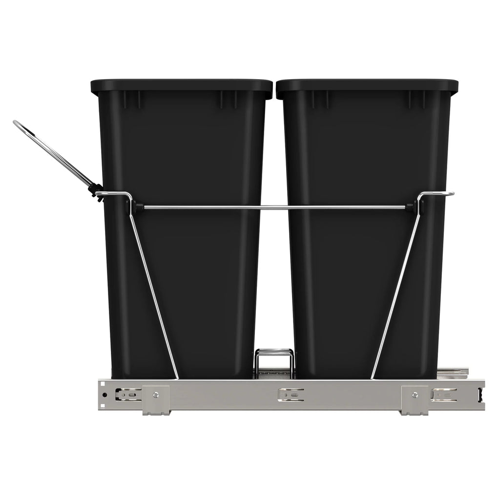 Black Pull Out Waste Containers T4036
