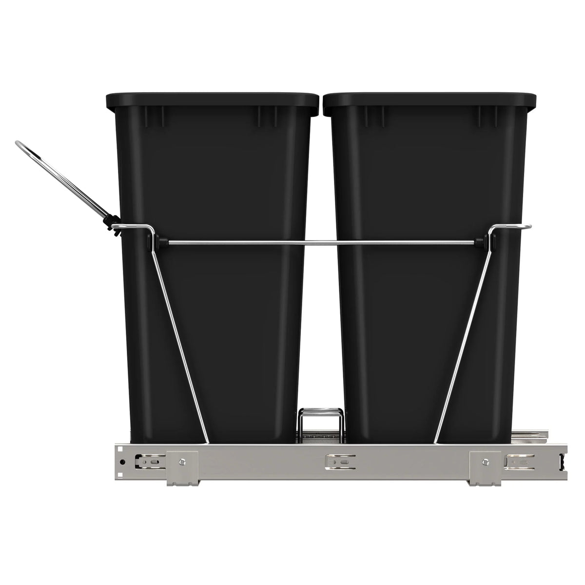 Black Pull Out Waste Containers T4036
