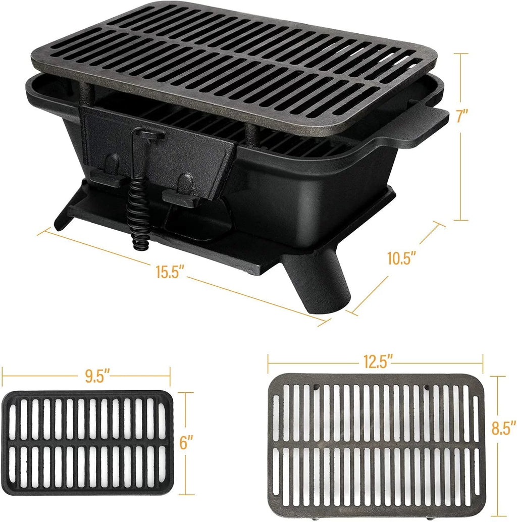 Charcoal Cast Iron Hibachi Grill N46296