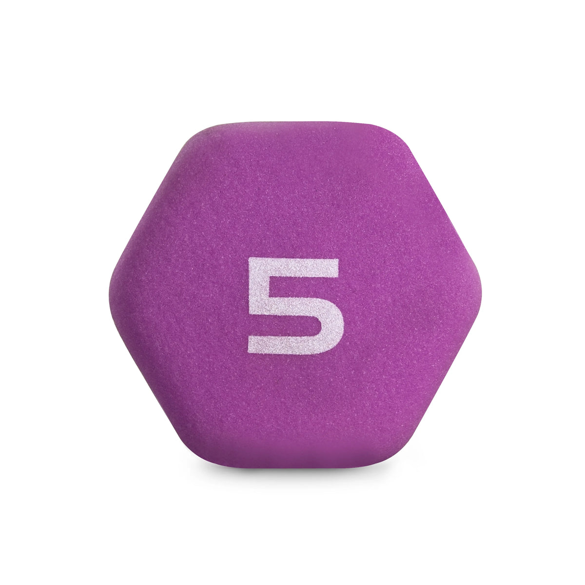Purple 5lb Neoprene Dumbbell F1602