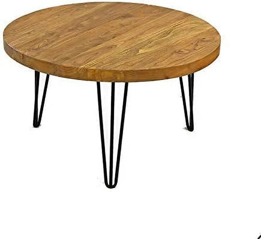 Round Old Elm Wooden Coffee Table C63771