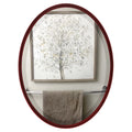 Black Cherry Oval Mirror P2132