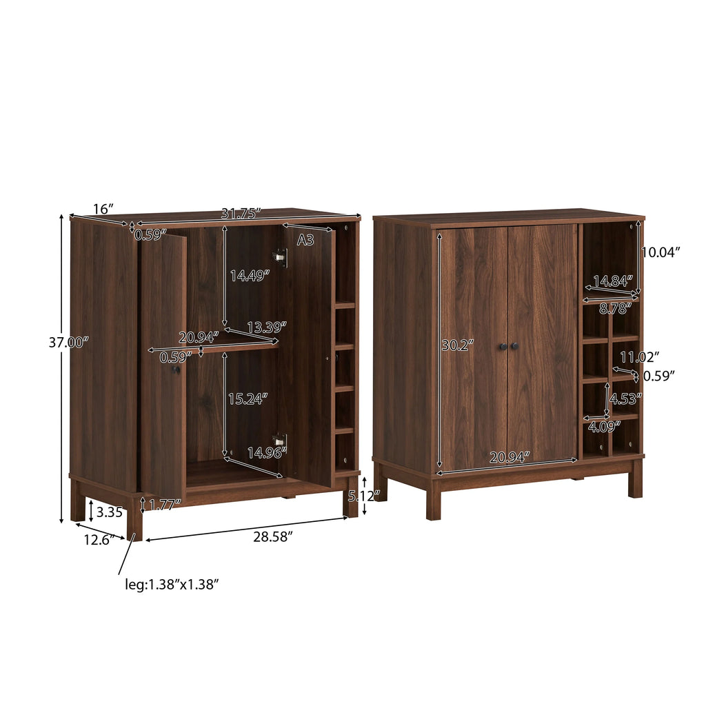 Wooden 8 Bottle Wine Cabinet K827483