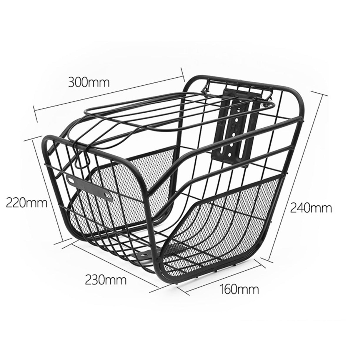 Metal Electric Bike Front Basket B260