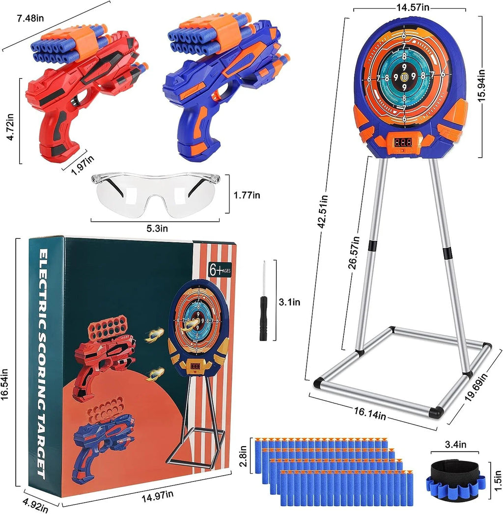 Electronic Scoring Shooting Target for Toy Guns and Foam Darts Z957