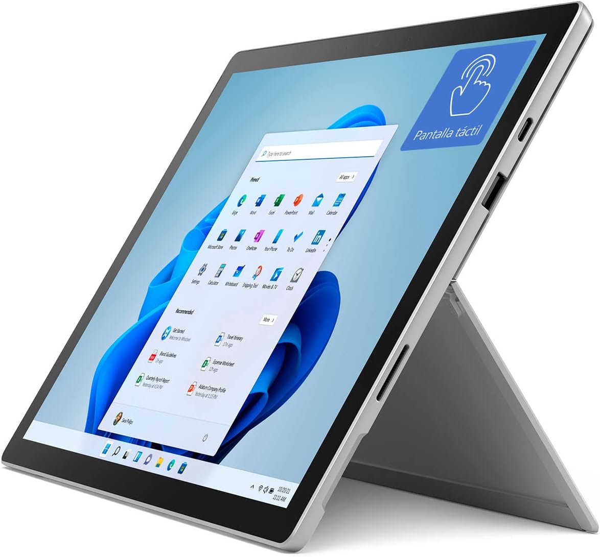 Surface Pro 128GB i5-1135G7 8GB RAM 12.3-inch Touchscreen Wi-Fi Quad-Core i5 Windows 11 Home Platinum Q510