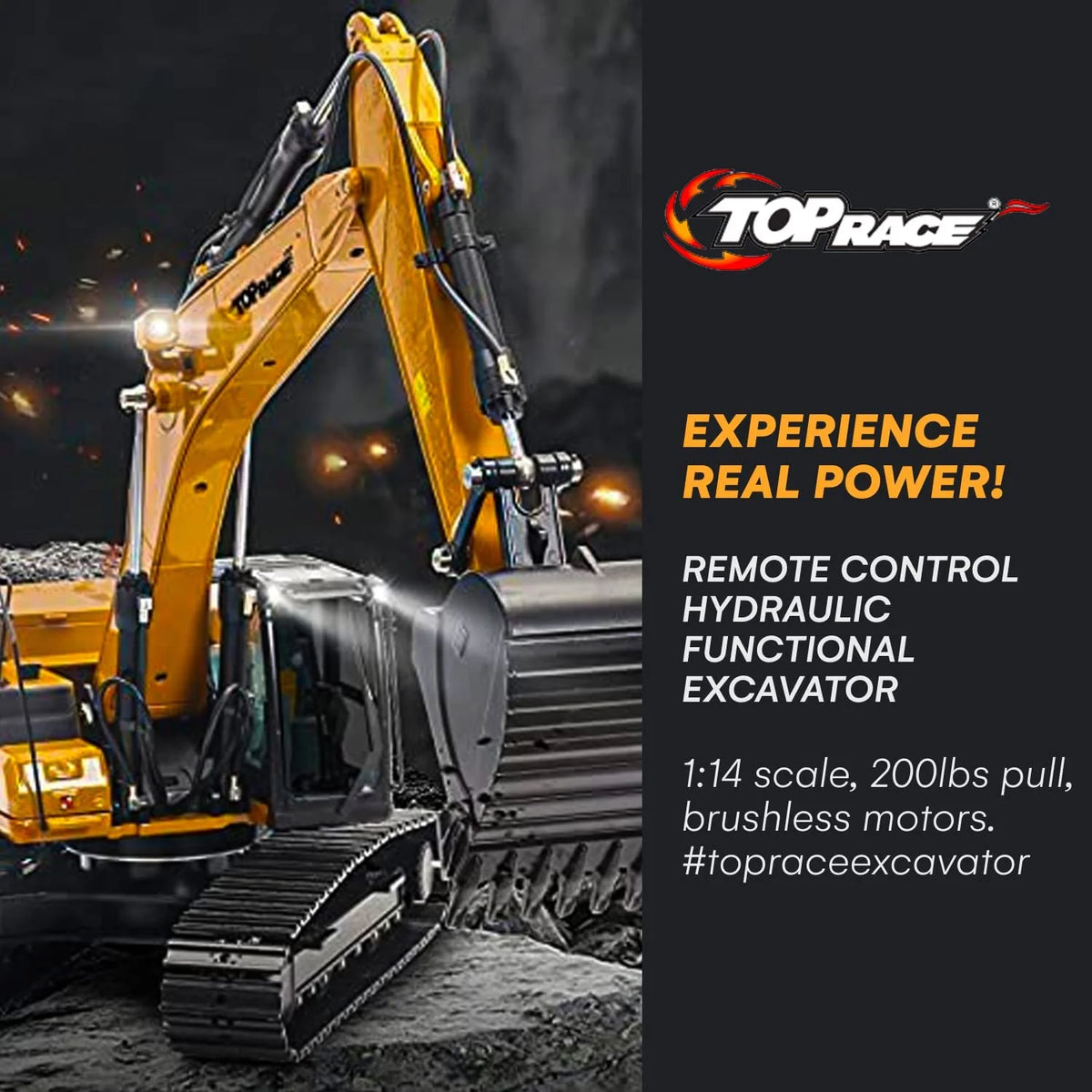 1:14 Scale RC Hydraulic Excavator Q173