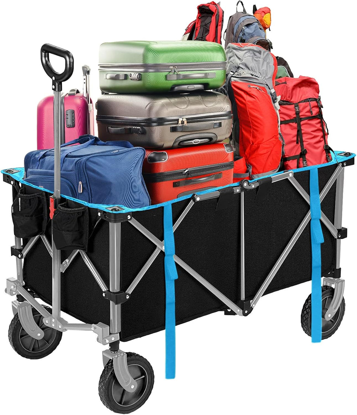 Folding Wagon Cart with Wheels W634