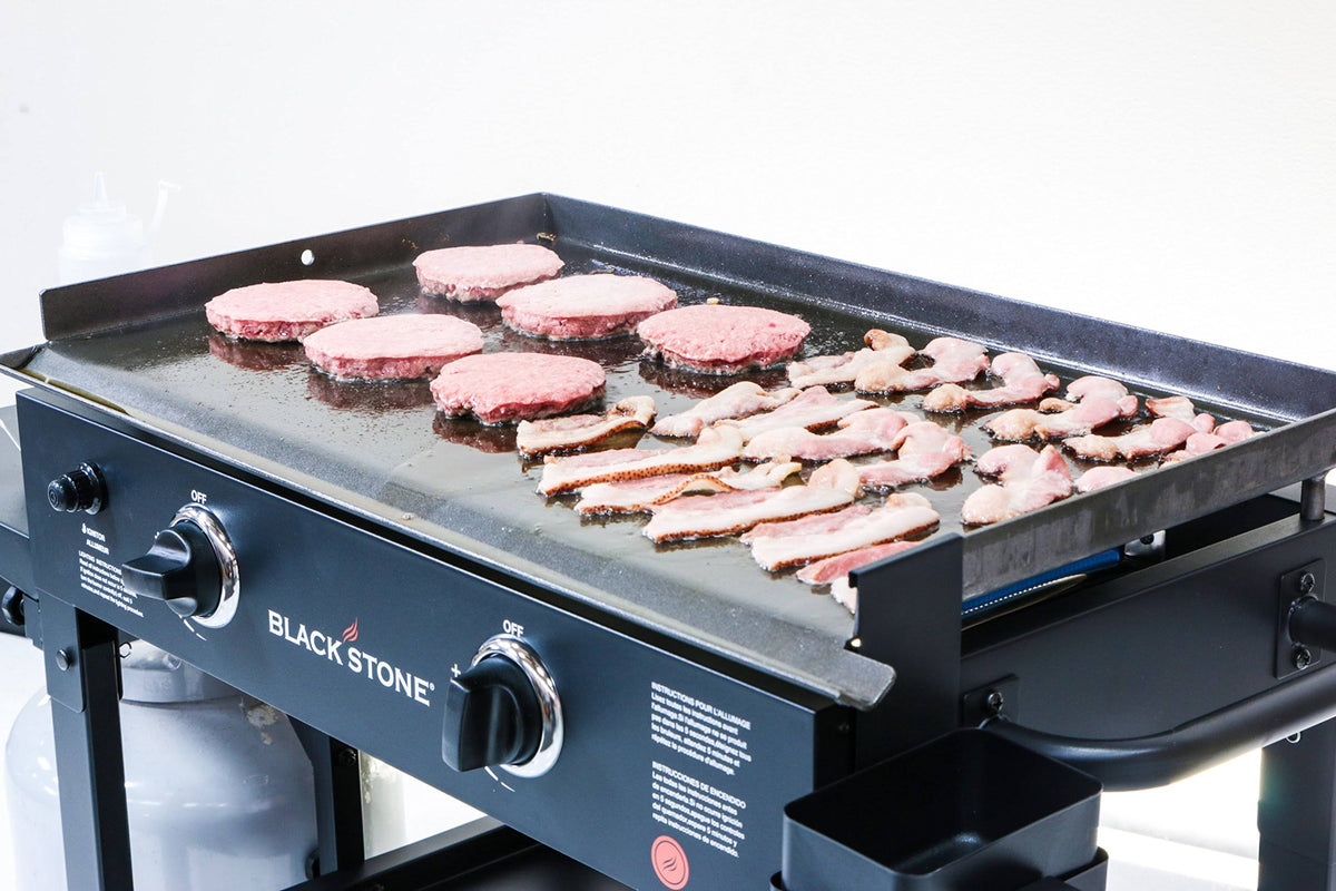 28 in 2-Burner Propane Gas Grill with Griddle Top L63815