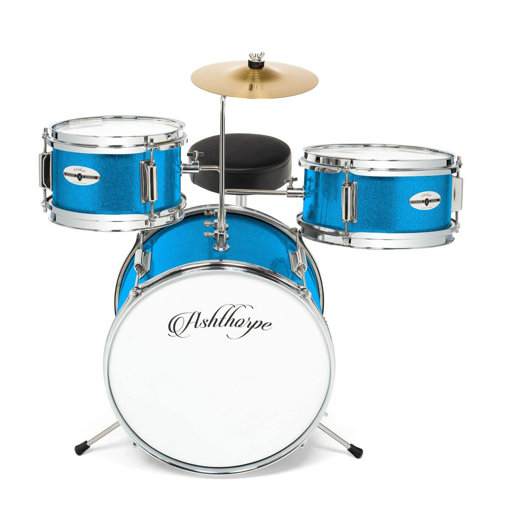 3-Piece Junior Drum Set with Bass, Throne, Cymbal, Pedal Q578797