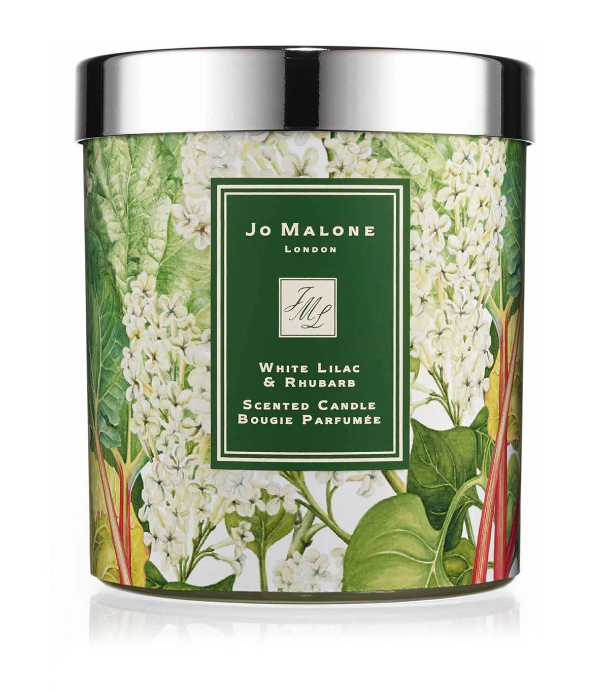 White Lilac & Rhubarb Scented Candle 200g A32051
