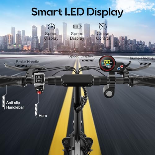 30MPH 800W Motor 10" Off-Road Tires Foldable Electric Scooter with Seat V35982