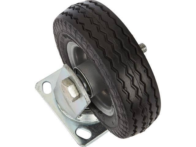 6in Swivel Flat-Free Rubber Foam Filled Caster 200lb Cap Sawtooth Tread Z299