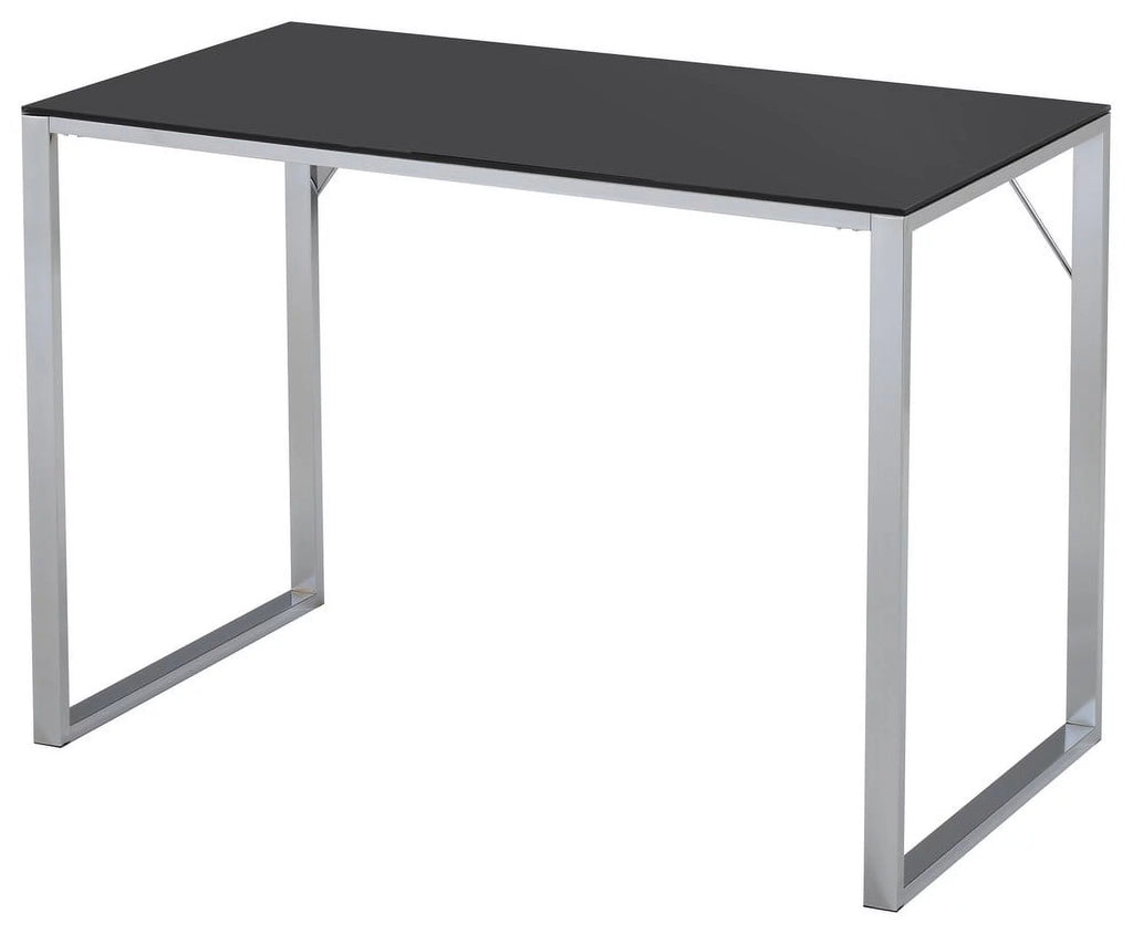 Black Tempered Glass Computer Desk C368