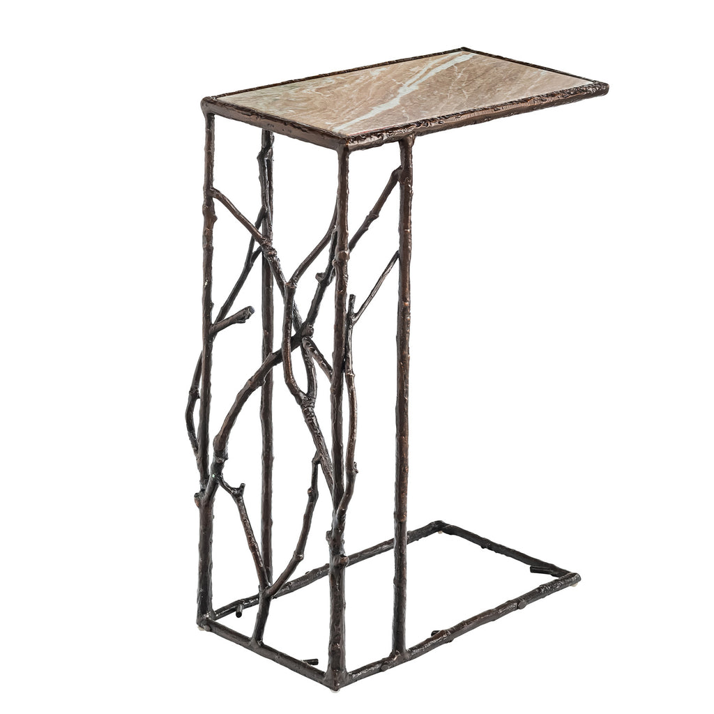 Indoor/Outdoor Pull-Up Table with Marble Top V7997
