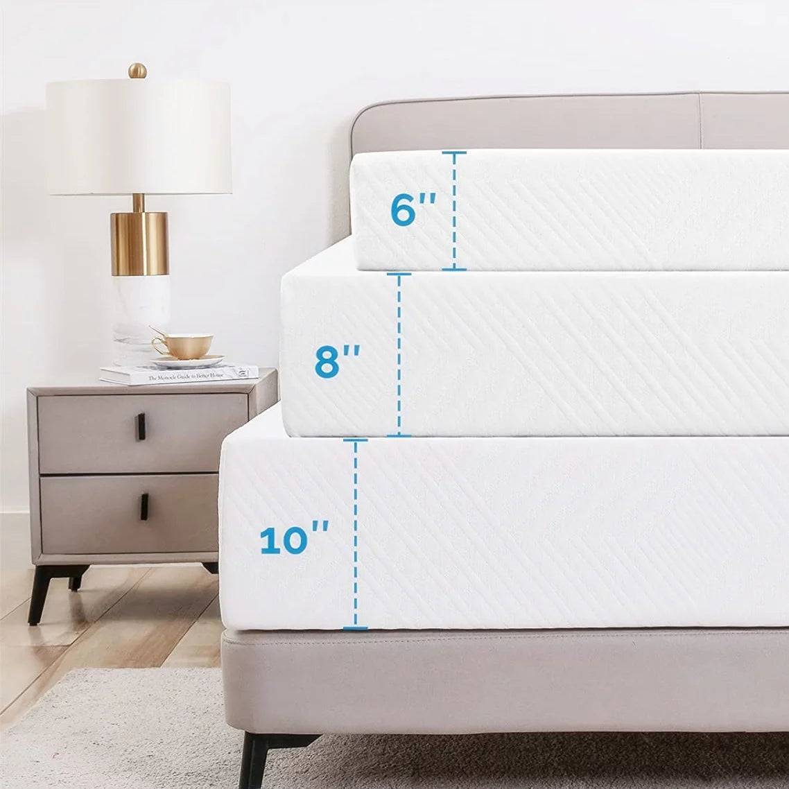 Twin Size 6 Memory Foam Mattress A443829