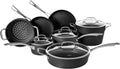 Conical Hard Anodized Cookware Set, Black N36765