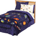 Blue Full Reversible Bed Set U919551