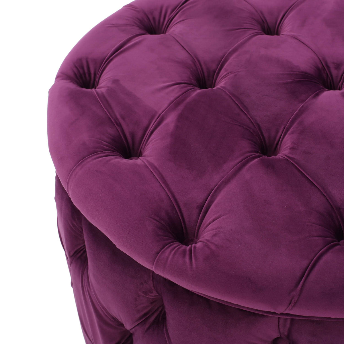 Fuchsia Round Ottoman P558