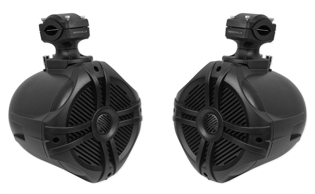 Black 6.5" Marine Wakeboard Tower Speakers with Amplifier J451