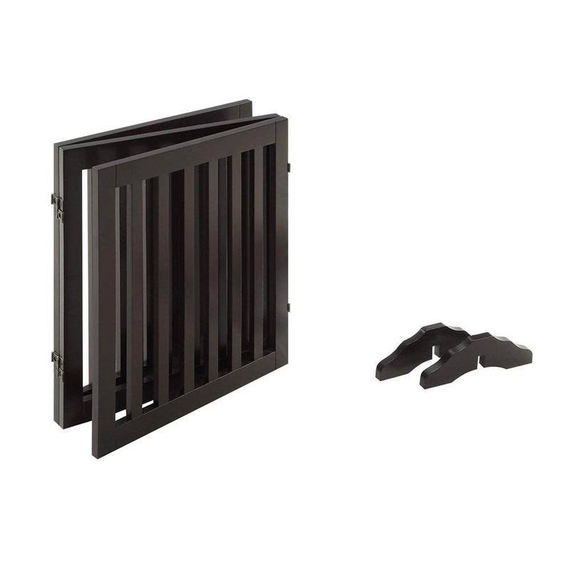 Freestanding Wooden Pet Gate 4 Panels C45556