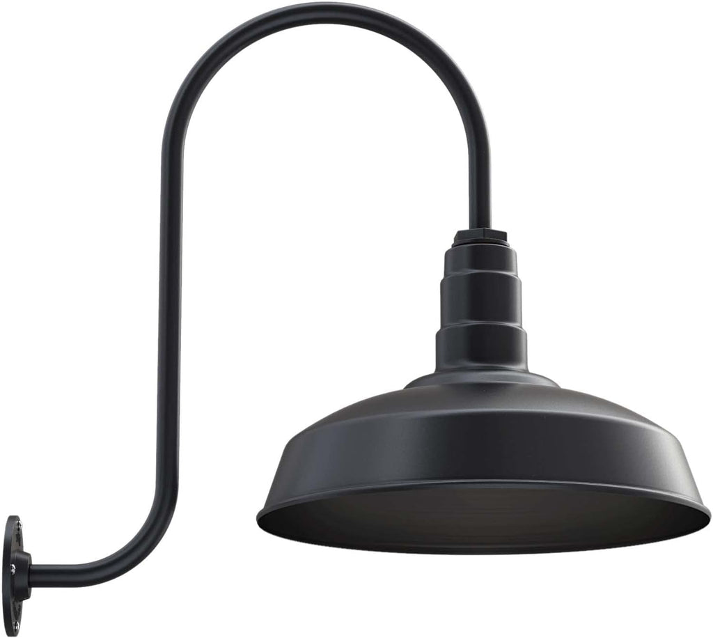 16 Dome 23 Gooseneck Galvanized Outdoor Wall Mounted Barn Light H418587