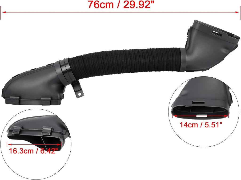 Black Pack of 2 Car Air Intake Hose Tube W866896