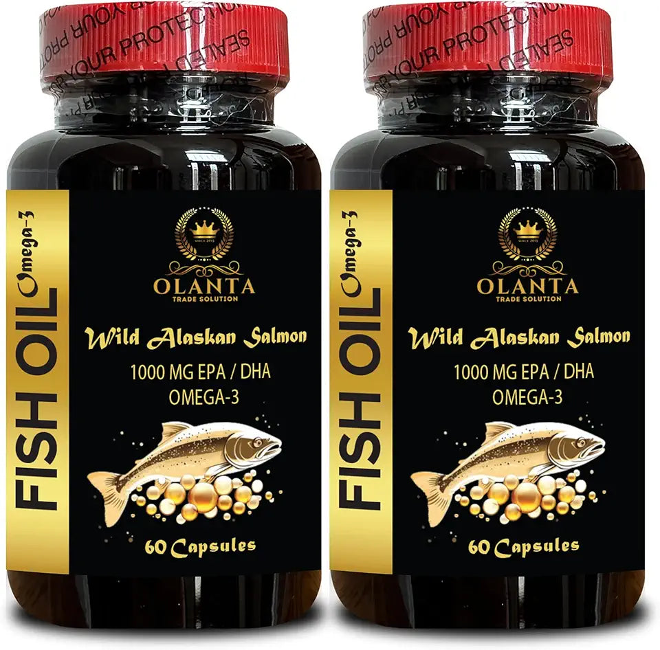 Wild Alaskan Fish Oil Omega 3 6 9 Liquid EPA DHA 120 Softgels P8285