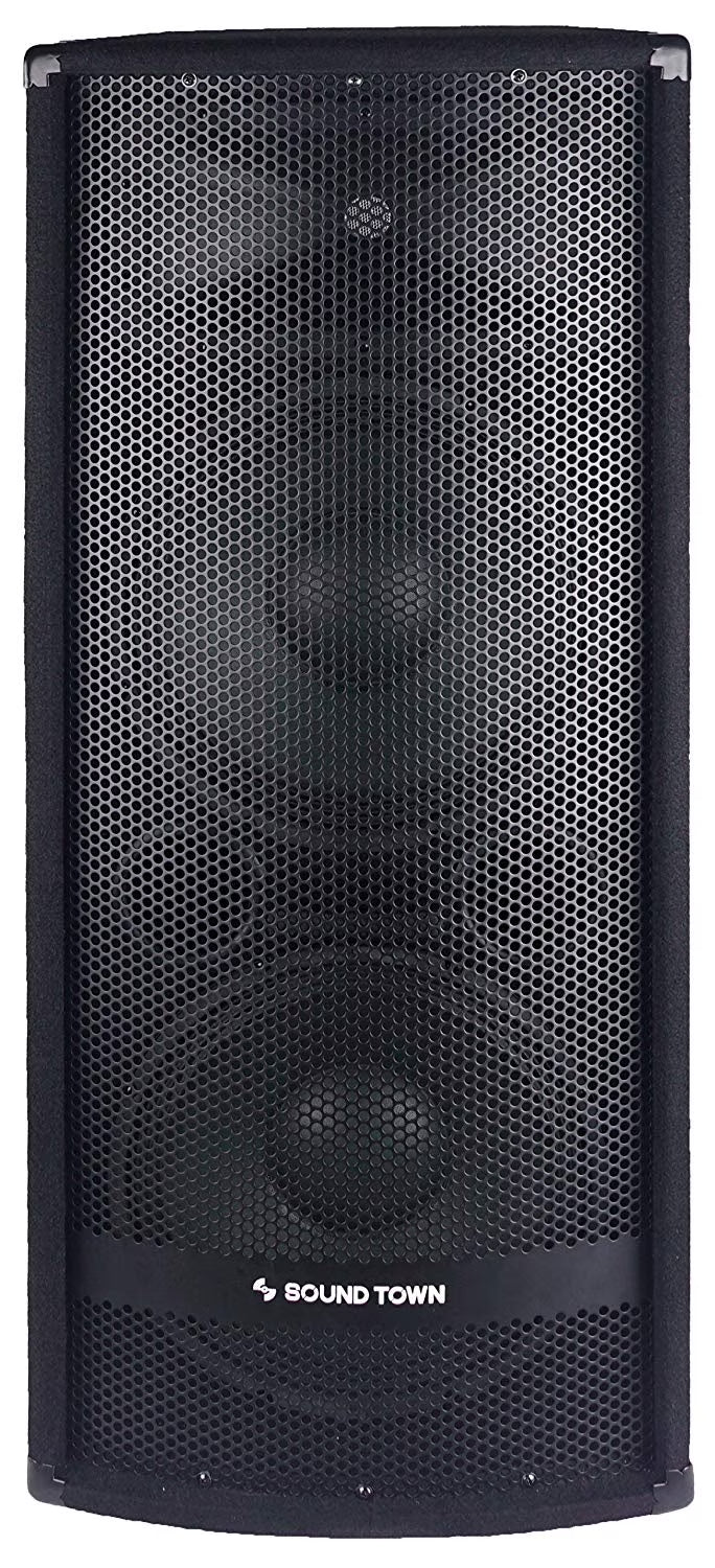 Dual 12" 1200W 2-Way Full-range Passive PA Speaker with Titanium Compression Driver R7852