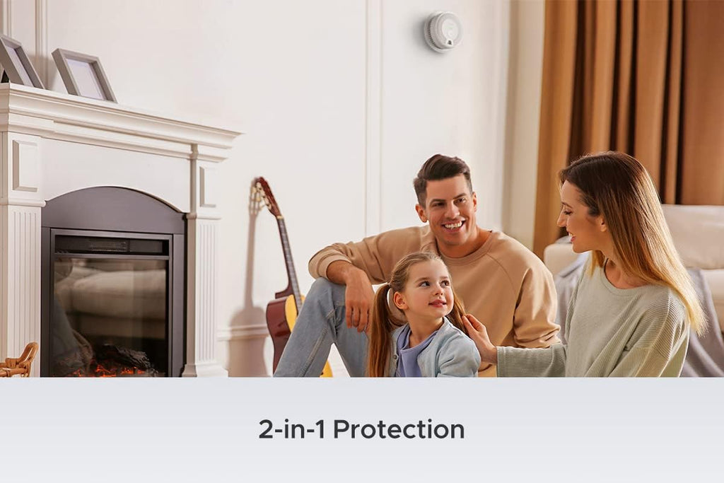 Pack of 3 Wireless Interconnected Smoke and Carbon Monoxide Detector M2846